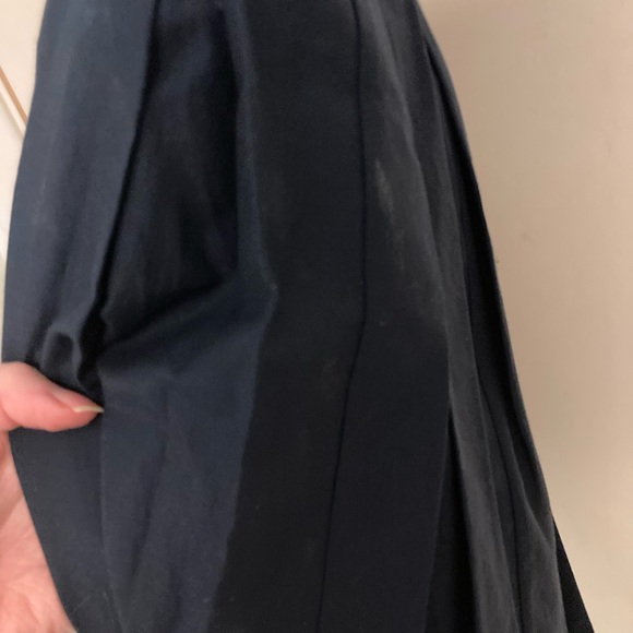 ADAM by Adam Lippes Slate Blue Dress with Pleats and Flair at Waist - Picture 6 of 17